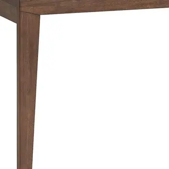 47" Walnut Wood Self-Storing Leaf Extendable Dining Table