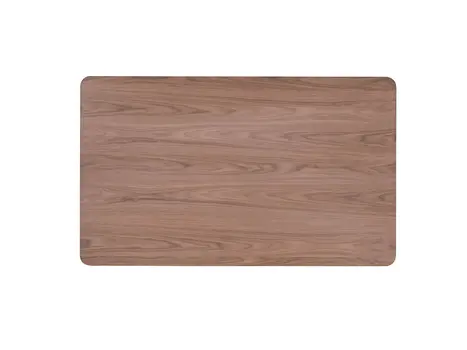 59" Walnut and Black Wood Dining Table