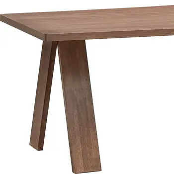 63" Walnut Wood Dining Table