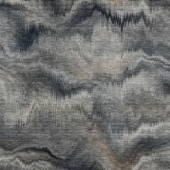 10' X 14' Gray And Silver Abstract Washable Indoor Outdoor Area Rug