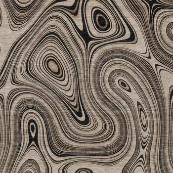 10' X 14' Beige And Charcoal Geometric Washable Indoor Outdoor Area Rug