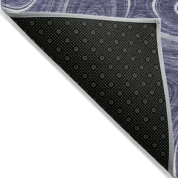 5' X 8' Plum And Ivory Geometric Washable Indoor Outdoor Area Rug