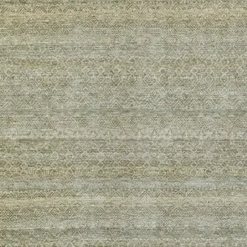 5' X 8' Linen And Beige Striped Washable Indoor Outdoor Area Rug