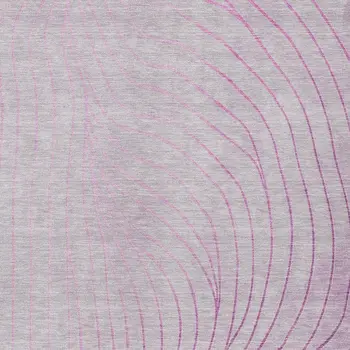 3' X 5' Blush And Silver Abstract Washable Indoor Outdoor Area Rug