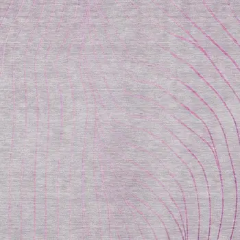 9' X 12' Blush And Silver Abstract Washable Indoor Outdoor Area Rug