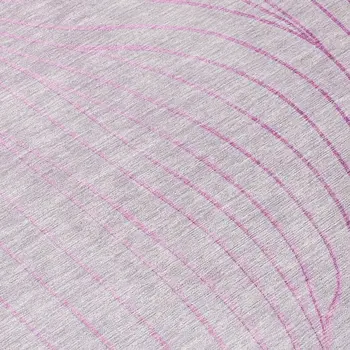 9' X 12' Blush And Silver Abstract Washable Indoor Outdoor Area Rug