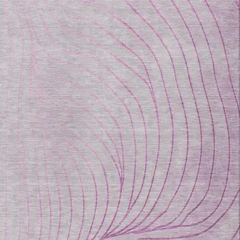 10' X 14' Blush And Silver Abstract Washable Indoor Outdoor Area Rug