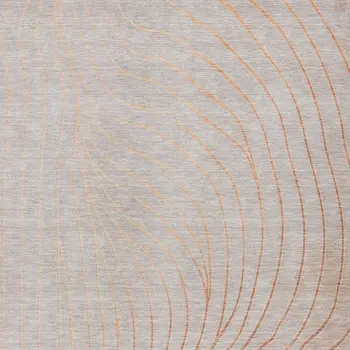 9' X 12' Copper And Silver Abstract Washable Indoor Outdoor Area Rug