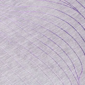 8' Lavender And Silver Round Abstract Washable Indoor Outdoor Area Rug