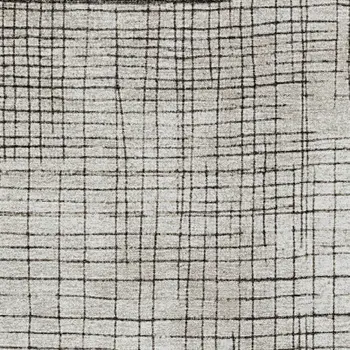 9' X 12' Ivory And Black Geometric Washable Indoor Outdoor Area Rug
