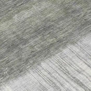 8' X 10' Fern Green And Gray Abstract Washable Indoor Outdoor Area Rug