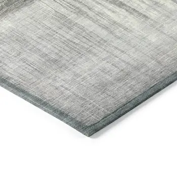5' X 8' Taupe And Gray Abstract Washable Indoor Outdoor Area Rug