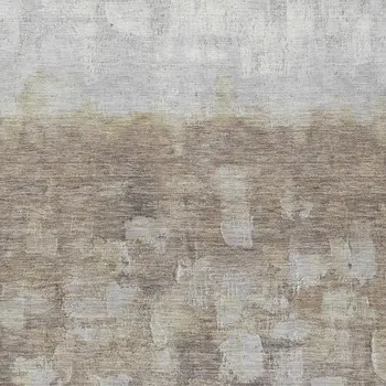 5' X 8' Taupe And Silver Abstract Washable Indoor Outdoor Area Rug