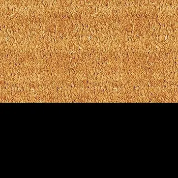 24" X 36" Natural And Black Color Block Hello Outdoor Coir Door Mat