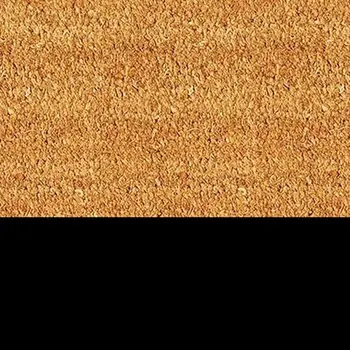 24" X 36" Natural And Black Color Block Hello Outdoor Coir Door Mat