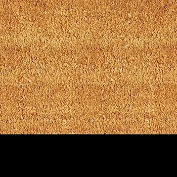 24" X 36" Natural And Black Color Block Hello Outdoor Coir Door Mat