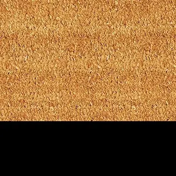 24" X 36" Natural And Black Color Block Hello Outdoor Coir Door Mat