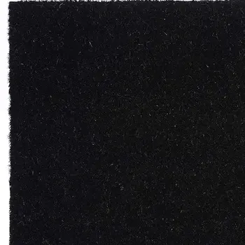 24" X 36" Black And White Coir Skull Outdoor Halloween Door Mat