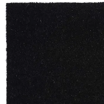 24" X 36" Black And White Coir Skull Outdoor Halloween Door Mat
