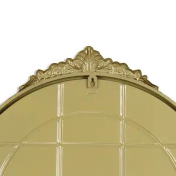 34" Gold Metal Arch Accent Mirror