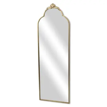 65" Gold Metal Arch Full Length Hanging Mirror