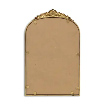 16" Gold Metal Arch Accent Mirror