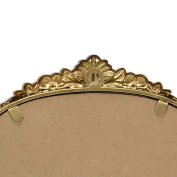 16" Gold Metal Arch Accent Mirror