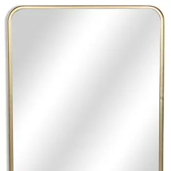 30" Gold Metal Accent Mirror