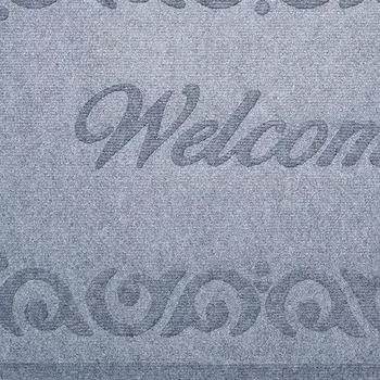 18" X 30" Gray Scrollwork Border Welcome Outdoor Polypropylene Door Mat