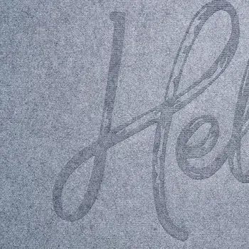 24" X 36" Gray Hello Outdoor Polypropylene Door Mat