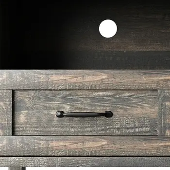 70" Dark Brown Wood Enclosed and Open Storage TV Stand