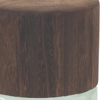 11" Green And Brown Round Glass Table Vase