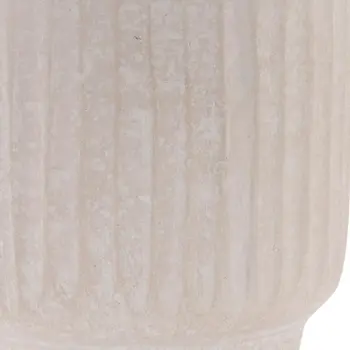 8" Beige Urn Resin Table Vase