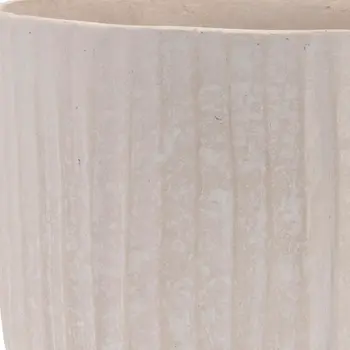 8" Beige Urn Resin Table Vase