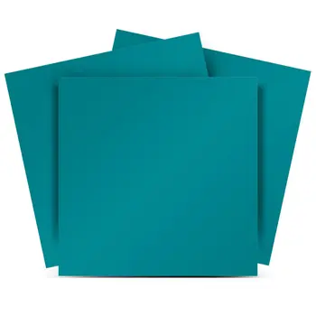 6" x 6" Blue Vinyl Arabesque Peel And Stick Removable Tiles