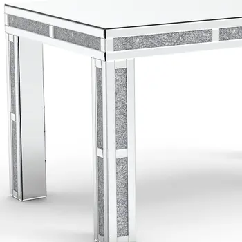 31" Silver Wood Dining Table