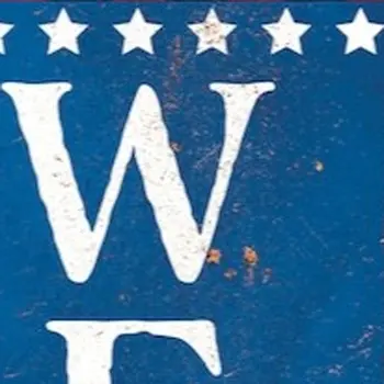 36" Red White And Blue July Fourth Wood Welcome Reversible Porch Sign