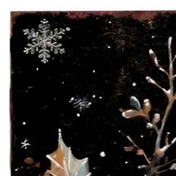 36" Black Red And White Christmas Chickadee Solid Wood Porch Sign
