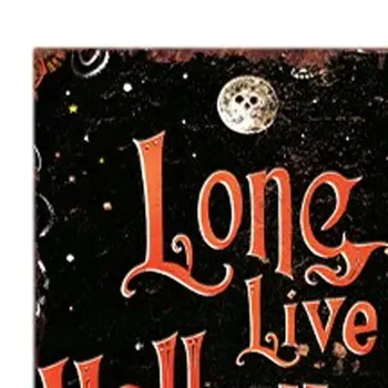 36" Black Orange And White Halloween Ghost Solid Wood Porch Sign