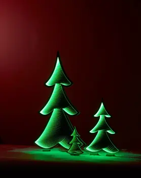 24" Green Acrylic Figurine with LED