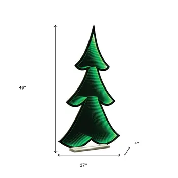 46" Green Acrylic Figurine with LED