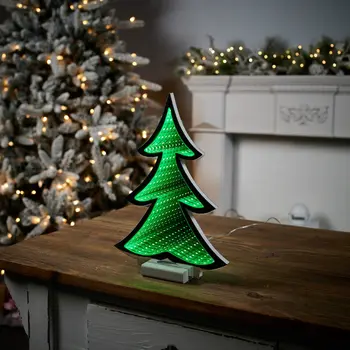 12" Green Acrylic Figurine with LED