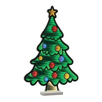 25" Green Red And Yellow Acrylic Figurine with LED