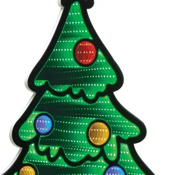 25" Green Red And Yellow Acrylic Figurine with LED