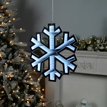 16" White Acrylic Figurine with LED