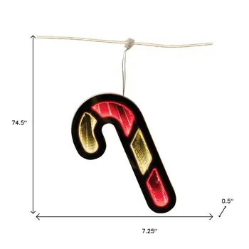 7" Red And White Acrylic Figurine with LED