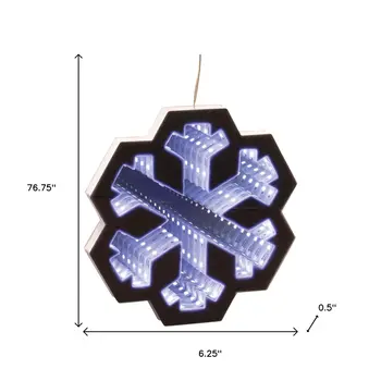 6" White Acrylic Figurine with LED