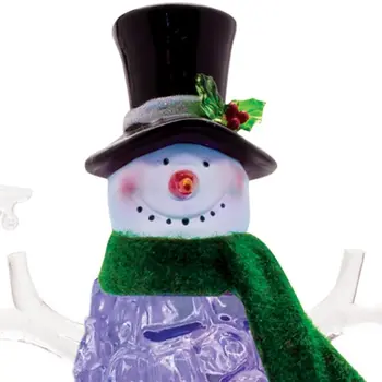 15" White Plastic Tabletop Sculpture with LED