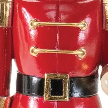 12" Red And Black Polyresin Figurine