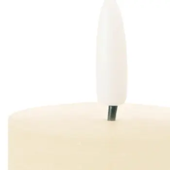 Set of Four Ivory Flameless Pillar Candles